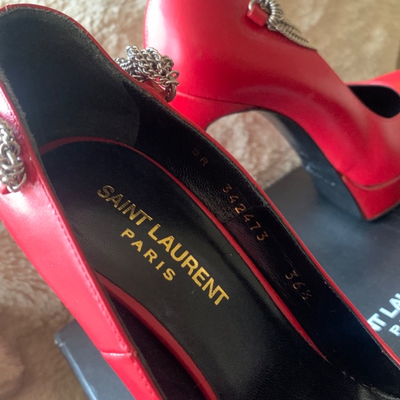 Saint Laurent Paris Platform Janis Pumps - Picture 2 of 3